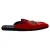 Dolce & Gabbana Geborduurde Platte Mulets in Rode Fluweel