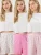 Trendyol Pyjamabroek  pink / rosa / pitaja roze / wit