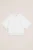WE Fashion – Meisjes T-shirt met kant – Regular fit – Wit – Katoen –