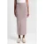 French Connection Ava Straight Midi Skirt Taupe Neutral