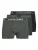 Jack & Jones Jacblack Friday Trunks 3 Pack Boxershorts Dark Grey Melange