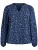 Zizzi Blouse ‘Cabine’  navy / wit