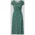 Apricot midi-jurk van viscose met smokdetails