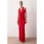 TRENDYOLMİLLA Dames Rood Effen Maxi Mouwloos Diploma-uitreiking / Gala A-lijn Avond & Gala Jurk