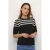 Gestreepte gebreide blouse voor vrouwen KAFFE Lizza