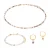 Collier, bracelet en agate botswana en steen en oorbellen voor vrouwen Sloya Serena