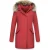 TheBrand Parka jas slim fit met bontkraag