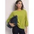 3/4-mouw Shirt in effen kleur met ronde hals