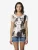 KOROSHI Shirt  lichtbruin / zwart / wit