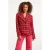 Smashed Lemon 23626 kort damesjas met pied-de-poule print |