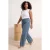 Trendyol Curve Dames Blauw Effen Wijde pijp Hoge taille Grote maten Jeans