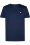 Petrol Industries T-Shirt ronde hals donkerblauw, Effen