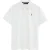 Witte polo met korte mouwen en geborduurd Rigby Go-logo