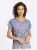 heine Shirt  ecru / blauw / rosa