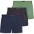 Lyle & Scott Boxershorts met stippen voor heren (3-pack) (Schaliegroen)