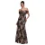 Bloemprint jurk met bénitier kraag dames Goddiva Jacquard