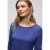 Street One Dames Basic shirt met ronde hals in Blauw