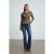 Textuur gebreide blouse met knopen aan de voorkant