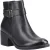 Hush Puppies Hensley Leren Dames Zwarte Hoge Enkellaarsjes
