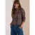 Shirt met lange mouwen, trechterhals en patroon