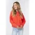 EsQualo Sweater Cables Raw Edge Orange
