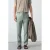 Mango Man linnen slim fit chino – heldergroen