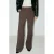 Mango regular waist flared broek – bruin