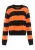Mymo Gebreide trui Dames zwart/oranje