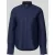 Gant regular fit blouse van mix van katoen en linnen met opstaande kraag