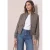 Jasje met houndstooth-patroon en ritssluiting