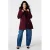 MS Mode Plus Size manteljas – donkerrood