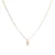 Luxeketting met glanzende zirkonia 18k goud afwerking – Alfabet