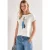 Street One Dames Shirt met hangende schouder en print vooraan in Wit