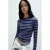 Mango gestreepte top – blauw