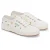 Superga Embroidery Linen Sunflower Linnen Dames Sneakers In Het Wit