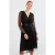 Midi Tule Jurk met Strik en V-hals