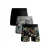 Muchachomalo boxershorts met print – zwart/grijs (set van 3)