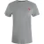 Love Moschino T-shirt Met Klein Rood Hartje-logo In Grijs