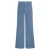 King Louie corduroy wide leg cropped culotte broek – lichtblauw