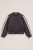 WE Fashion – Meisjes bomberjack met satijnlook – Regular fit – Donkergrijs –