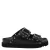 Scholl Beatriz Ring leren slippers zwart