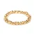 Luxenter Armband van metaallegering en schitterende zirkonia met 18-karaats geelgouden afwerking – Imfure