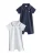 Next Rompertje/body ‘Smart Collar’  navy / wit