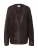 Monki Gebreid vest  chocoladebruin / zwart