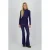 Raizzed flared broek zwart/blauw