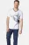 Jan Vanderstorm T-shirt BRYNO Plus Size met printopdruk wit