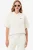 Lacoste Dames Poloshirt ecru, Effen