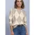 Shirt met argylepatroon en sierstenen