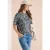 Shirt met boothals en leoprint
