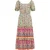 usha FESTIVAL paisley print midi jurk carnea